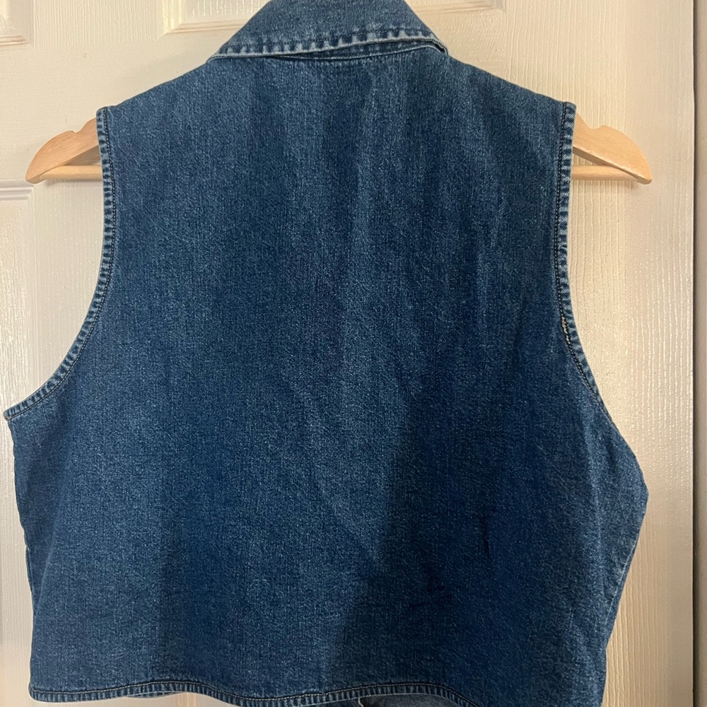 Woolrich Blue Denim Vest - Picture 5 of 5